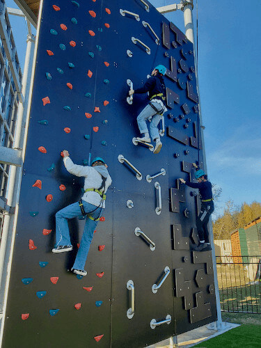 The 3-story High Trek ropes course